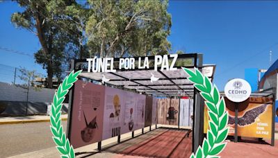 CEDH promueve la paz y la tolerancia en Durango con el Museo Itinerante Túnel de Paz