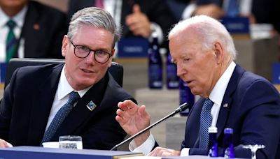 Starmer says UK-US relationship ‘stronger than ever’ with Biden as leaders meet for Nato summit today – live