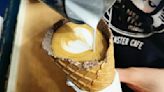 Vienna's Fenster Café Serves Lattes In Waffle Cones For A Sweet And Creative Crunch