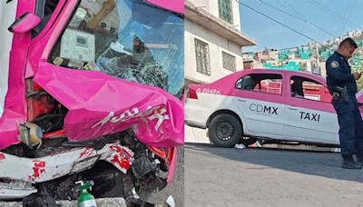 Taxista se queda sin frenos y pierde la vida tras impactar en la Gustavo A. Madero