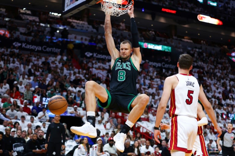NBA Celtics center Porzingis to miss game five against Heat