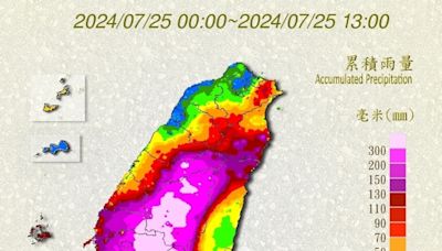 凱米強度減弱！全台仍狂下豪雨 4處雨量已累計破千