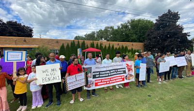 Bangladeshi American Hindus in Michigan rally for minorities attacked in Bangladesh