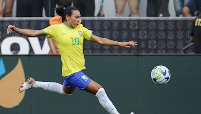 La experimentada futbolista brasileña Marta, convocada para sus sextos Juegos Olímpicos