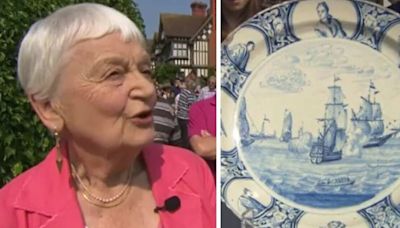 Antiques Roadshow guest left 'shaking' by 'extraordinarily rare' plate's price