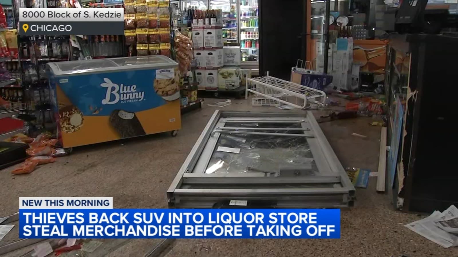 Chicago police investigating 2 smash-and-grab burglaries at South Side liquor stores