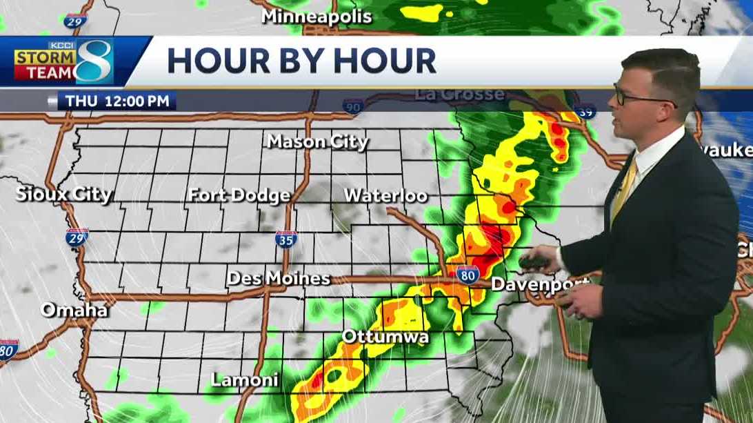 Iowa weather: Showers and thunderstorms today