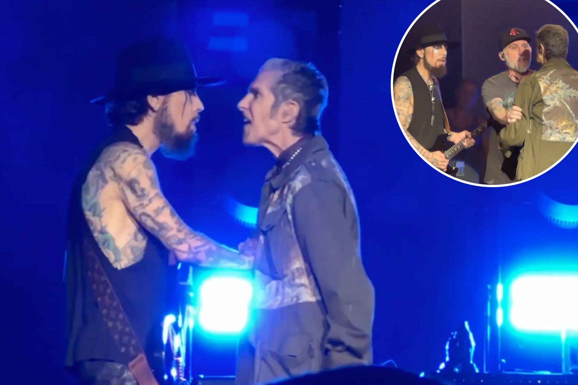 Jane’s Addiction frontman Perry Farrell punches guitarist Dave Navarro onstage, abruptly ending Boston concert