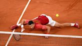 French Open: Novak Djokovic to undergo scan on damaged right knee after injury scare