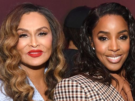 Tina Knowles looks svelte in Beyoncé-inspired outfit for night out with her 'baby' Kelly Rowland