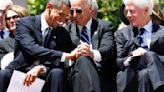 Biden fundraiser with Obama and Clinton nets a record high $25 million, the campaign says