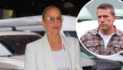 Jennifer Lopez Seen in Beverly Hills Wearing Wedding Ring