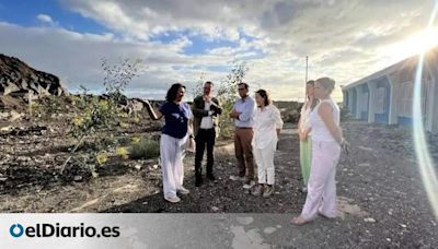 Familias del CEIP La Laguna piden en el Parlamento de Canarias celeridad en la reconstrucción y denuncian provisionalidad