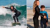 Las aventuras de Jimena Barón y su hijo en Brasil: un viaje accidentado, clases de surf y una profunda reflexión