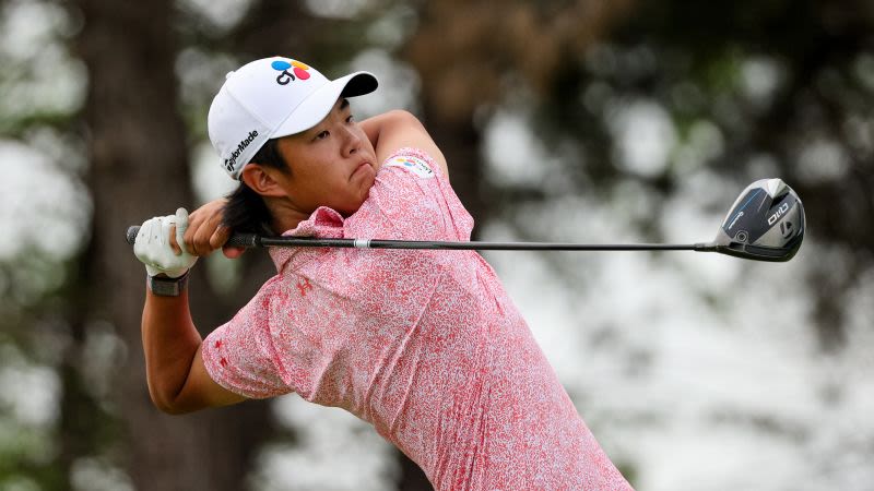 16-year-old amateur Kris Kim wows golf world by making cut on PGA Tour debut | CNN