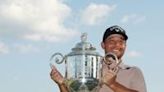 American Xander Schauffele, posing with the Wanamaker Trophy after winning his first major title at last month's PGA Championship, returns to competition at this week's PGA Memorial tournament