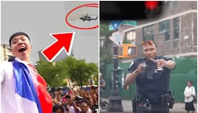 台「最強高中生」在美遊行出事了！ 紐約警方掏槍攔車直播全紀錄