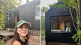 I spent 2 nights alone in an off-grid cabin in the woods. It wasn't as creepy as I thought it would be, but the rustic toilet terrified me at first.