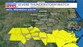 Severe thunderstorm warning for a few central NC counties, watch issued for Sandhills region