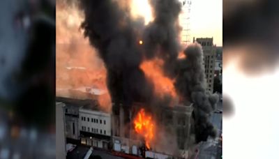 BREAKING: Beaumont firefighters working to control raging fire in vacant downtown building