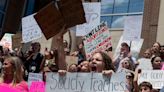 'We can't just be meek and mild.' Abortion rights protesters rally in downtown Kent