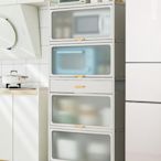 柜式廚房置物架落地多層微波爐電器收納架子多功能儲物柜鍋架櫥柜熱心小賣家