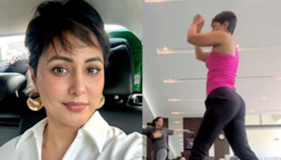 Hina Khan is taking ’one step at a time’ as she drops workout video amid chemotherapy