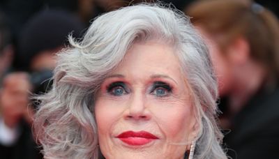 Jane Fonda Channels Old Hollywood Glam in All-White Look