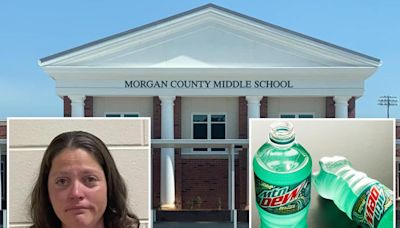 Drunk middle school teaching assistant arrested after student drank her vodka thinking it was Mountain Dew: police