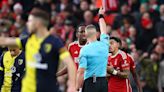 Nottingham Forest furious at costly Willy Boly red card as Dominic Solanke nets hat-trick