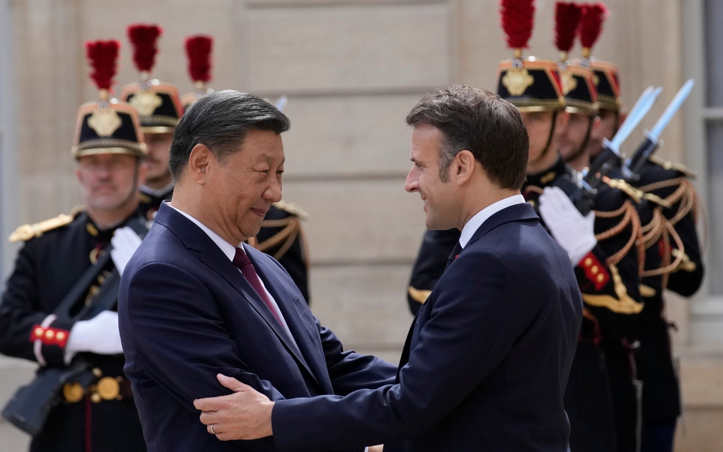 Macron accused of rolling out red carpet for ‘dictator’ Xi who is ‘backing Putin’s war’