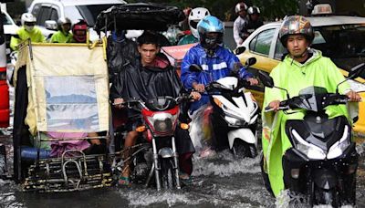 Streets turned into rivers as Typhoon Gaemi blows past Philippines