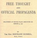 Free Thought and Official Propaganda