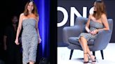 Chrissy Teigen Embraces Summer Dressing in Strapless Gingham Dress for Cannes Lions 2024 International Festival of Creativity