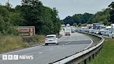 A30 fire: Lorry bursts into flames on Devon-Cornwall border