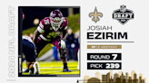 What are the rookie year expectations for Saints OT Josiah Ezirim?