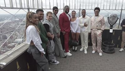 NY: 50 Cent and 'Power' Franchise Cast Members visit the Empire State Building - 53761597