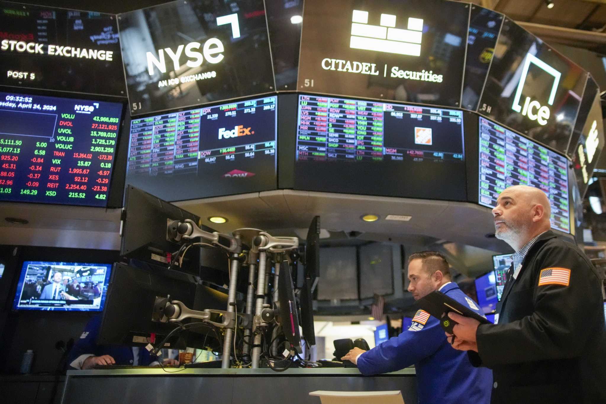 Stock market today: Wall Street falls sharply after dispiriting data on the economy, as Meta sinks