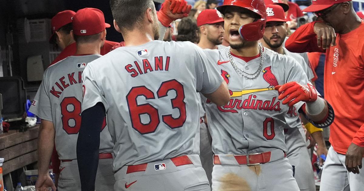 Cardinals cough up late lead but beat Marlins on Masyn Winn's homer in extra innings