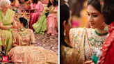 Anant-Radhika wedding: Manish Malhotra, Tarun Tahiliani labels share details of Kardashians ensembles - The Economic Times