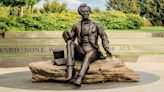 A bronze top hat has disappeared from a larger-than-life sculpture of Abraham Lincoln in Kentucky