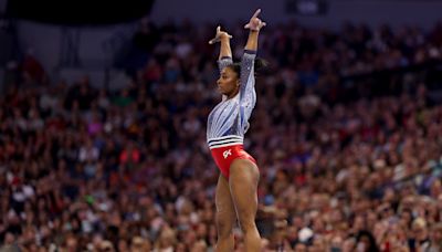Simone Biles leads Olympic Trials field after injury-filled Day 1