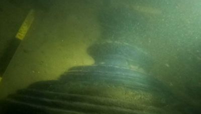 Diver finds bronze cannon on wreck of 17th century warship in Thames Estuary