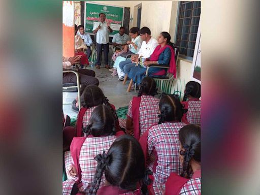 Sangareddy: Soil health conservation programme conducted in Kothlapur ZPHS