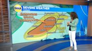 Severe weather outbreak moves east
