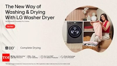 Experience the new way of washing & drying with LG Washer Dryers – Get completely washed and dried clothes - Times of India