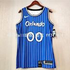亞倫·高登( Aaron Gordon) NBA奧蘭多魔術隊  熱轉印款式 球衣 00號 藍色
