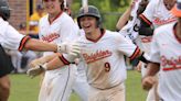 Carter Gregg's grand slam exclamation mark on Brighton's baseball district title