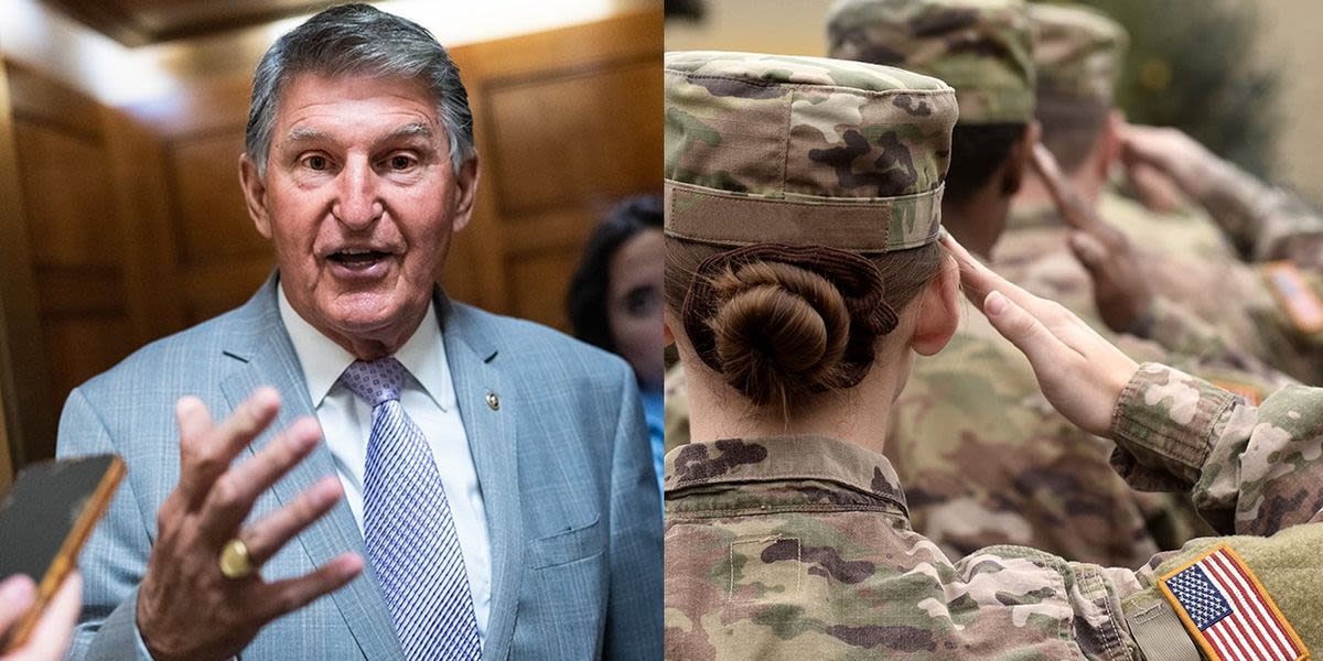 Joe Manchin joins Senate GOP to strip health care from transgender military members & their families