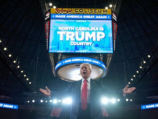 Trump tells North Carolina rally he ‘defeated’ the worst president in history in ‘crooked Joe’: Live